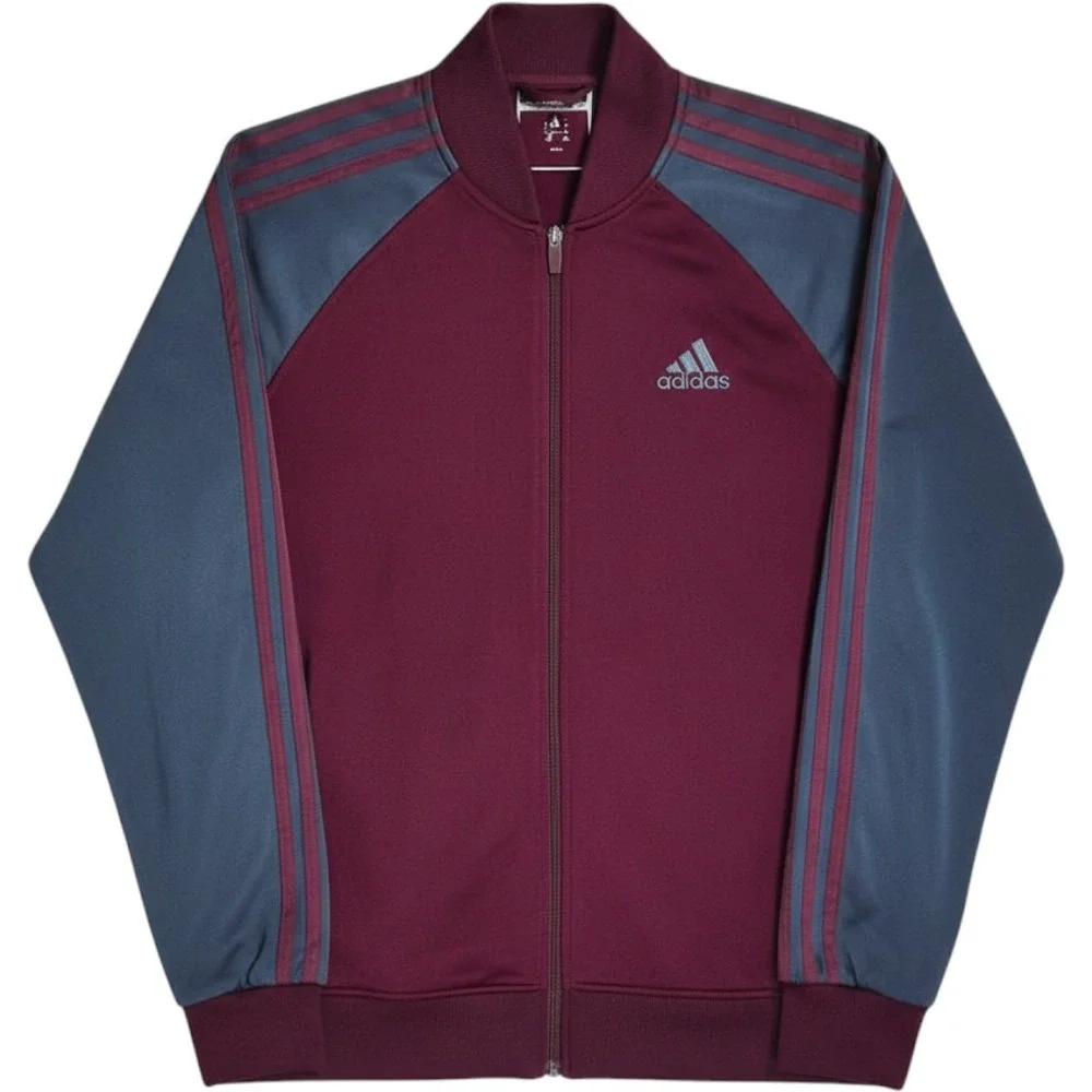 Adidas Men's Burgundy‎ and Gray Jacket